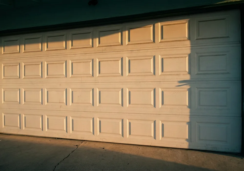 The same door realigned and square in its opening